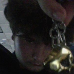 stainless steel chain an skeleton head  ring
